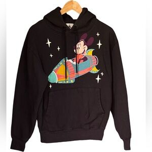 Disney Black Hoodie with Mickey Mouse Play in the Park Embroidery XS